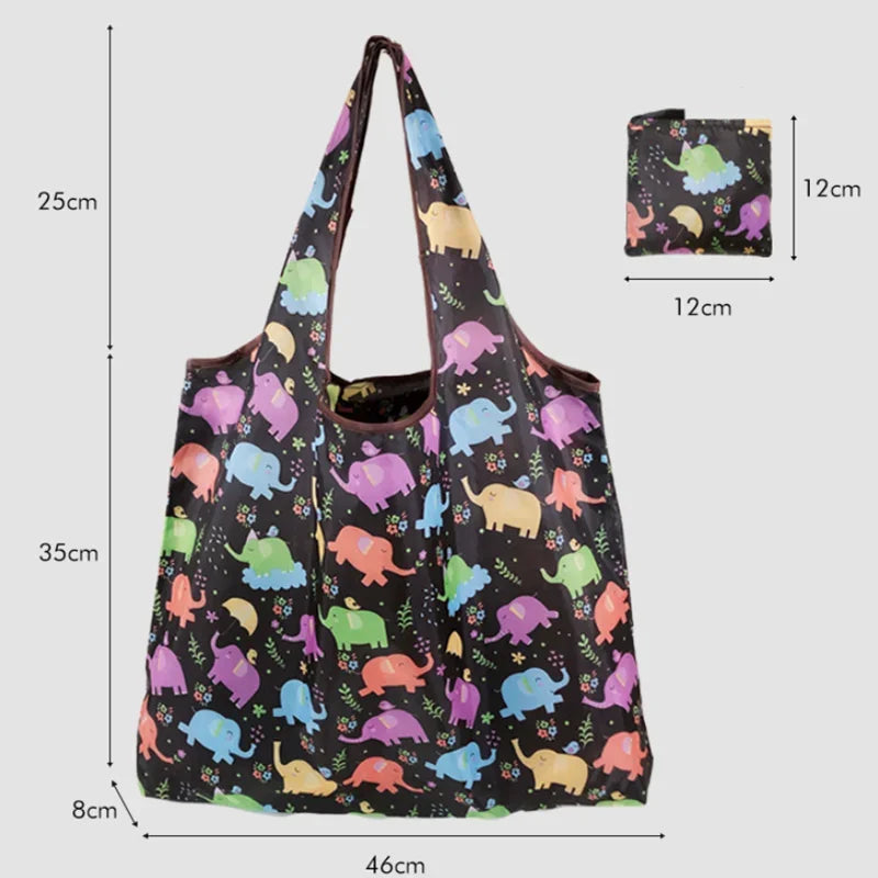 Tote Bags Flower Print Women's Grocery Handbags