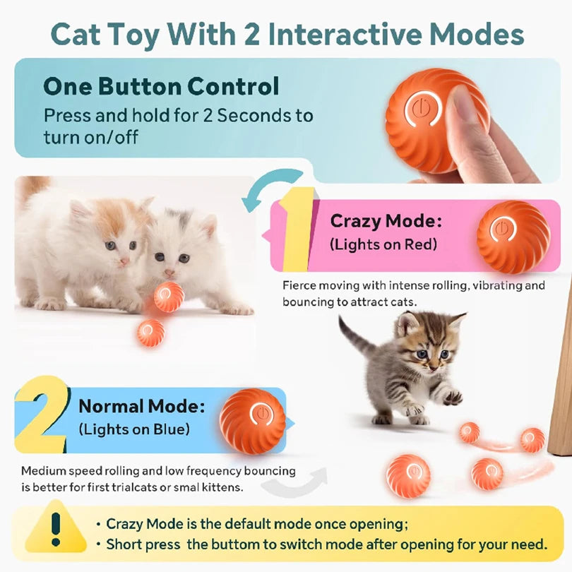 Smart Dog Toy Ball Interactive Pet Toy Moving Ball