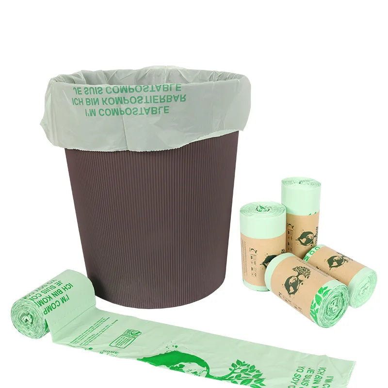 50pcs 6/8/10L Biodegradable  Kitchen Trash Bags