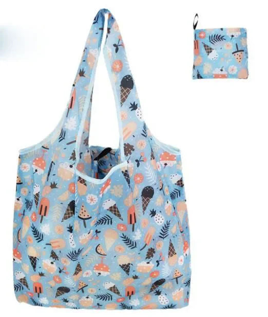 Tote Bags Flower Print Women's Grocery Handbags