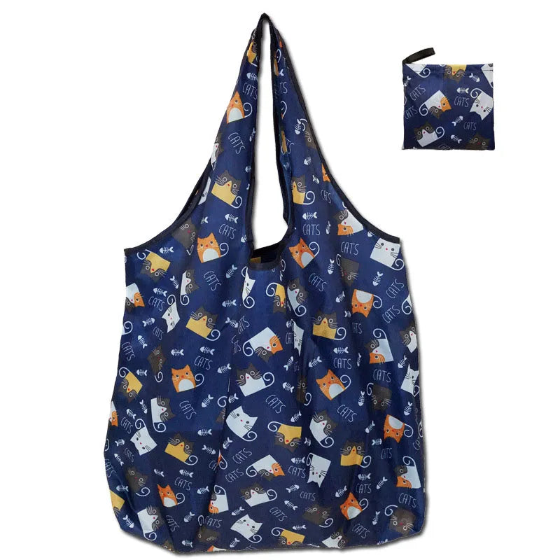 Tote Bags Flower Print Women's Grocery Handbags