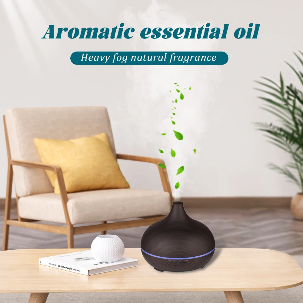 550ml air humidifier, timed aromatherapy diffuser, remote control, no water and power outage protection