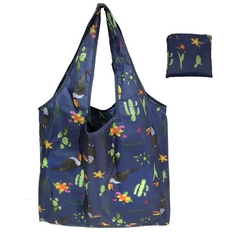 Tote Bags Flower Print Women's Grocery Handbags