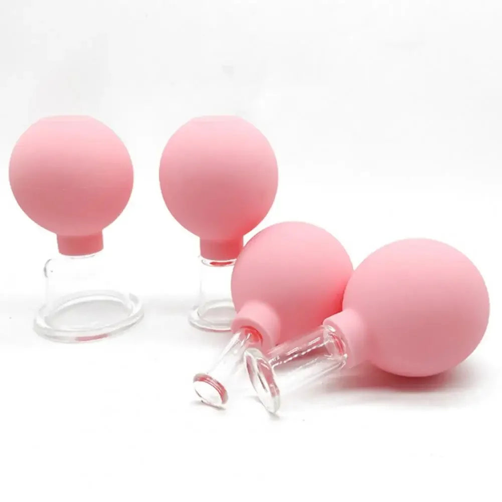 Vacuum Cupping Glass Jar Cellulite Massager For Face