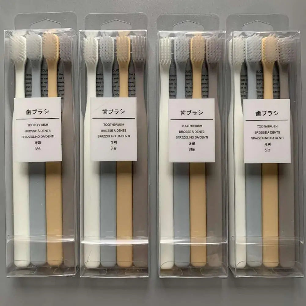 4 Pcs/Set Soft Bristle Small Head Eco-friendly Toothbrush