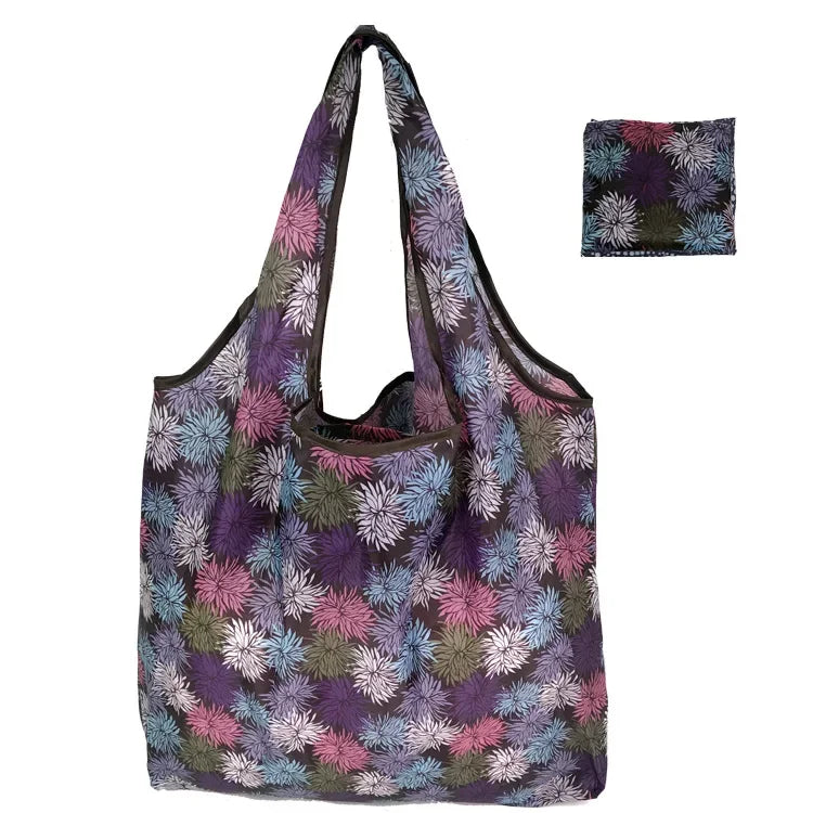 Tote Bags Flower Print Women's Grocery Handbags